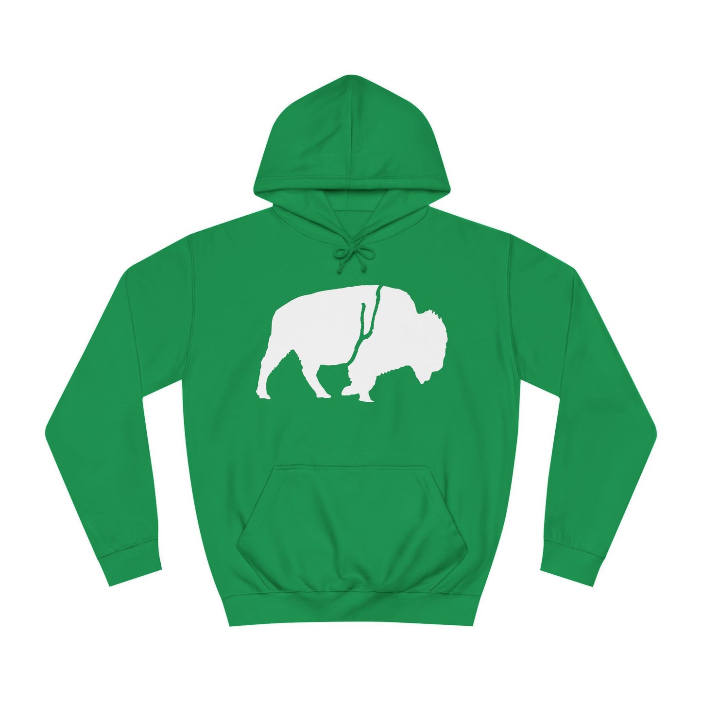 QKA Bills Backers White Standing Buffalo Classic Hoodie