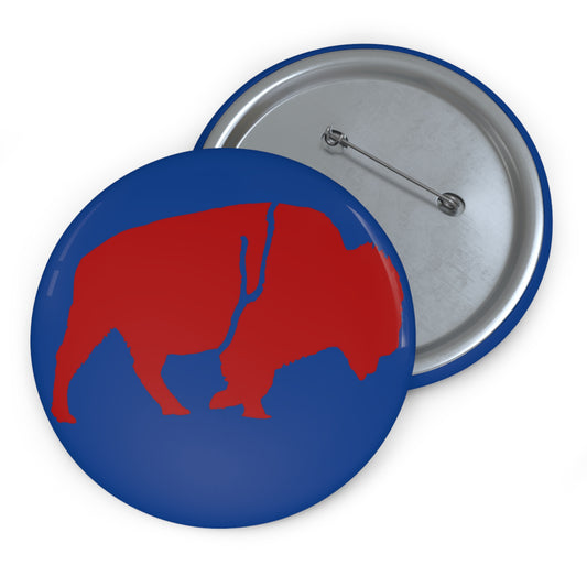 Pin Buttons Standing Buffalo Icon
