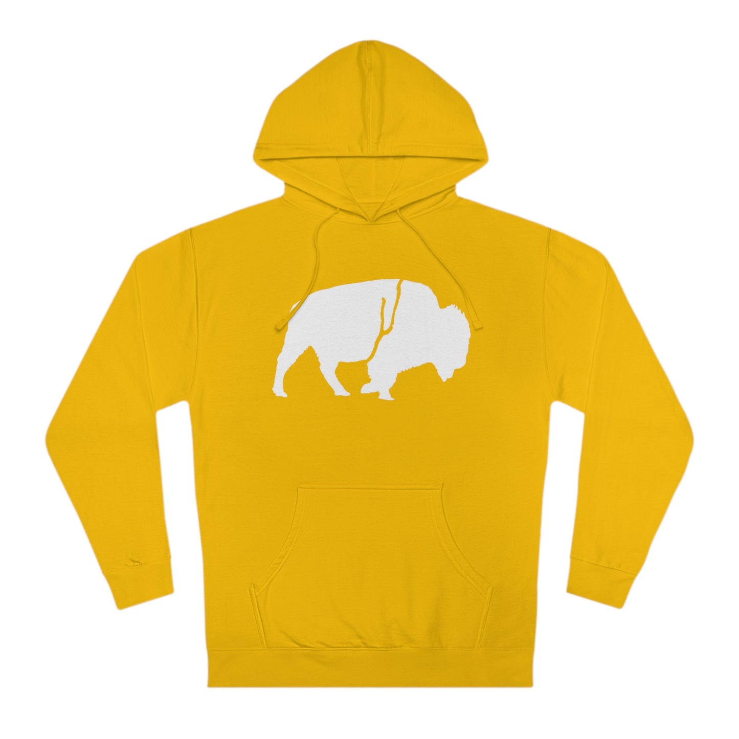 QKA Bills Backers White Standing Buffalo Hoodie