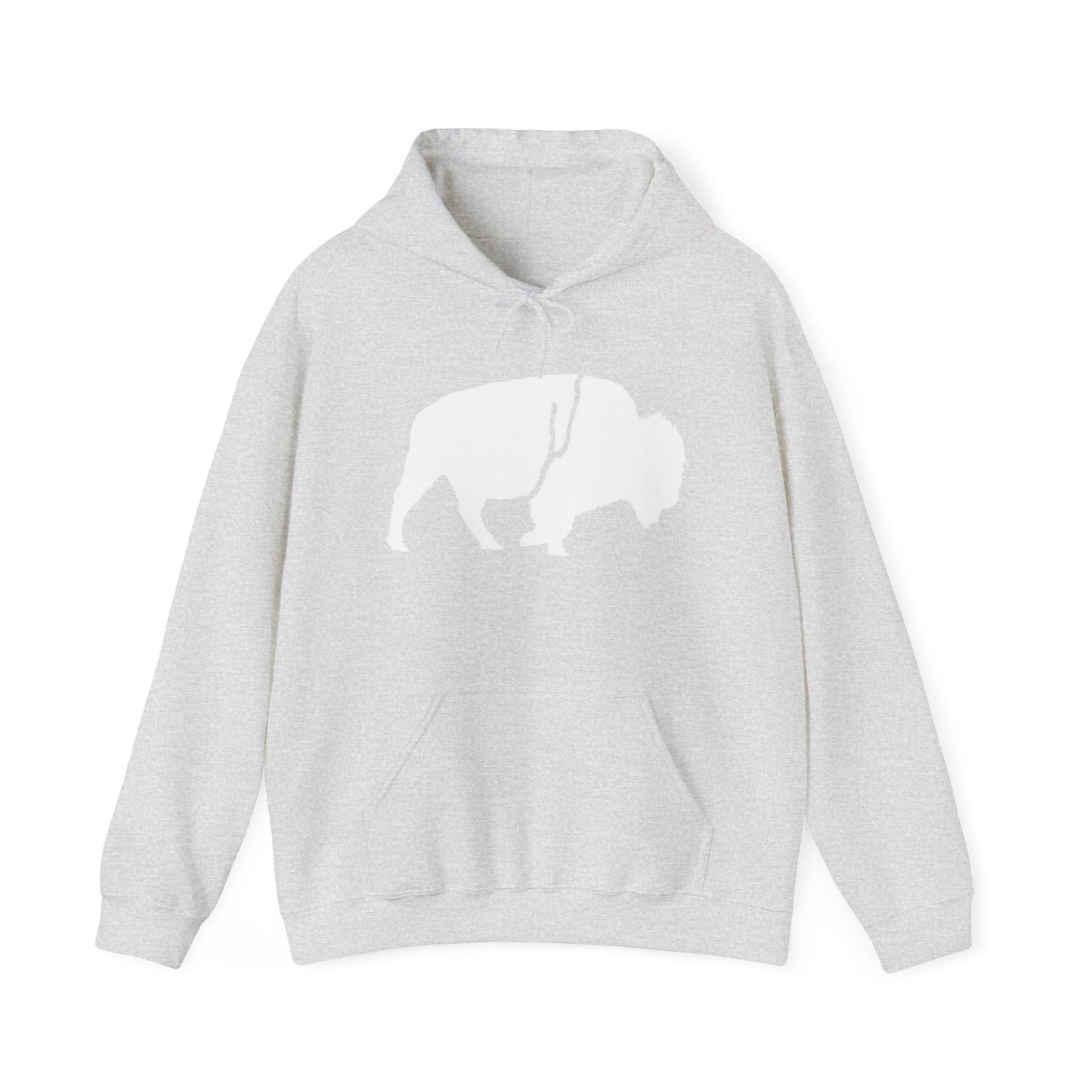Copy of QKA Bills Backers White Standing Buffalo Hoodie