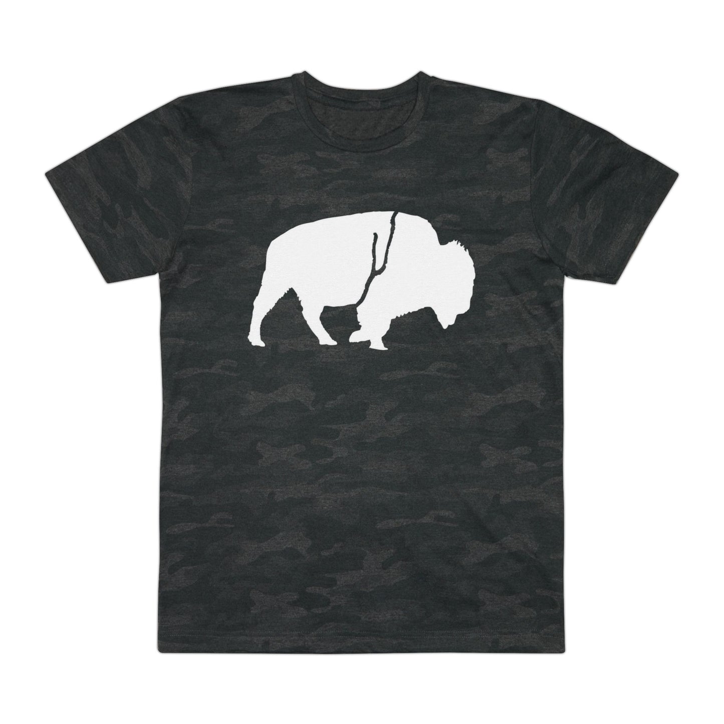 QKA Bills Backers White Standing Buffalo T-Shirt