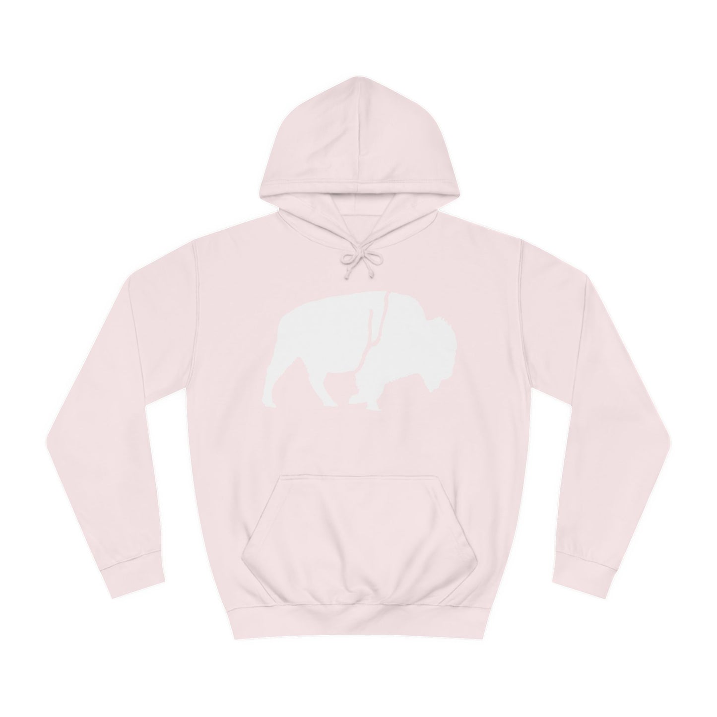 QKA Bills Backers White Standing Buffalo Classic Hoodie