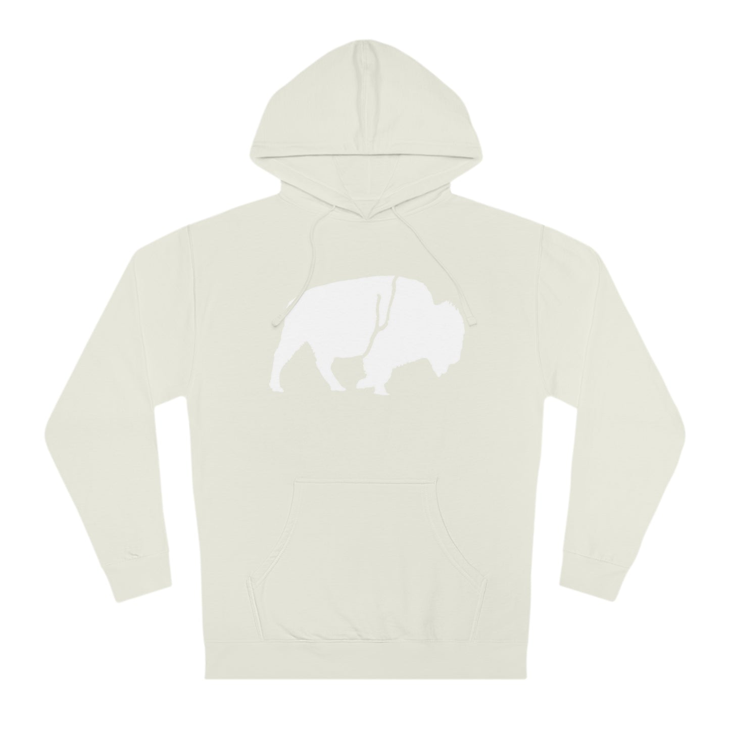 QKA Bills Backers White Standing Buffalo Hoodie