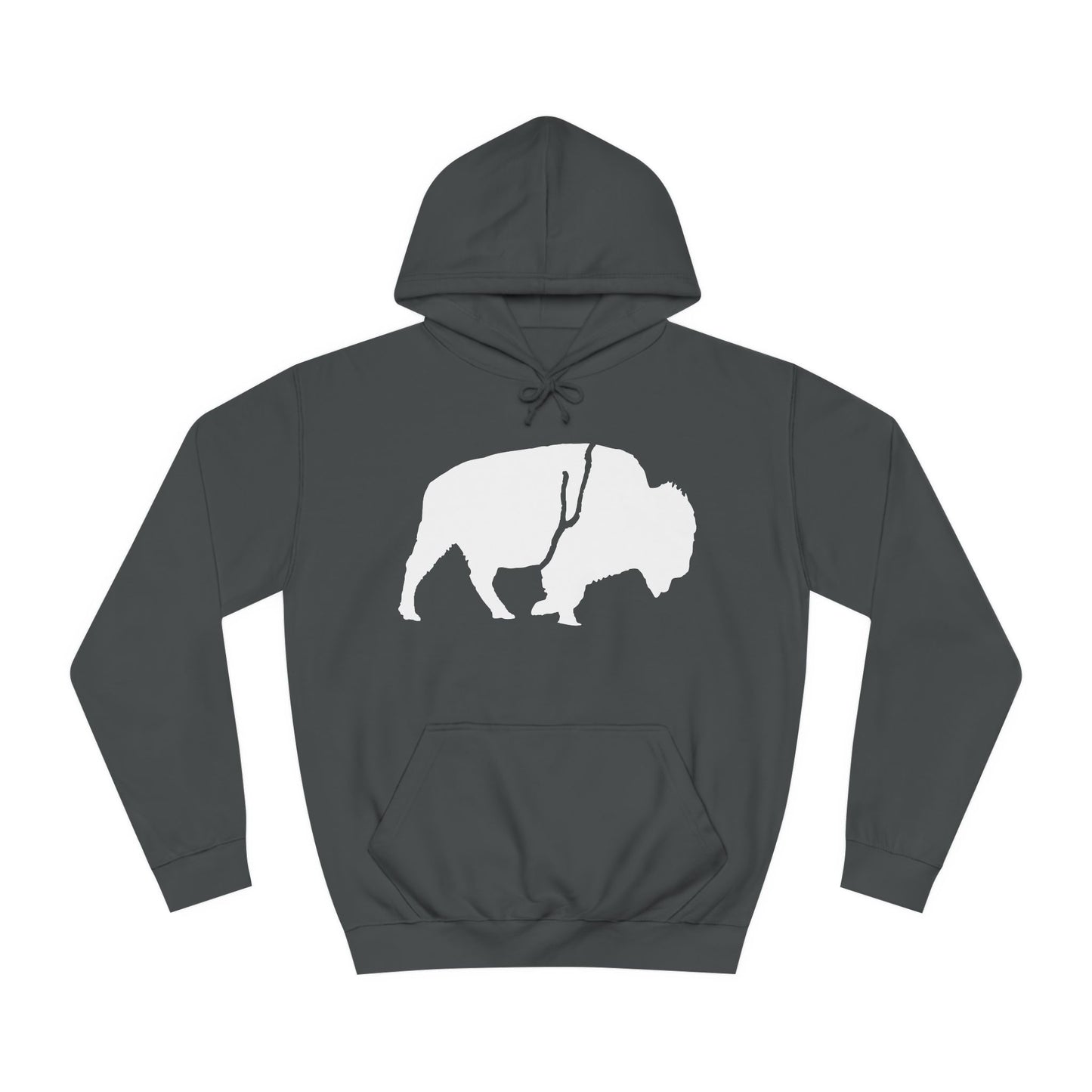 QKA Bills Backers White Standing Buffalo Classic Hoodie