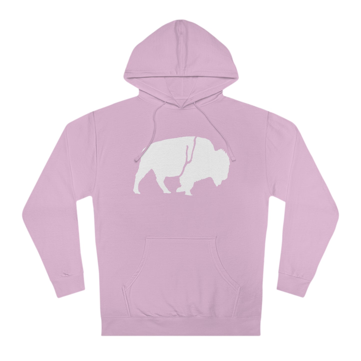 QKA Bills Backers White Standing Buffalo Hoodie