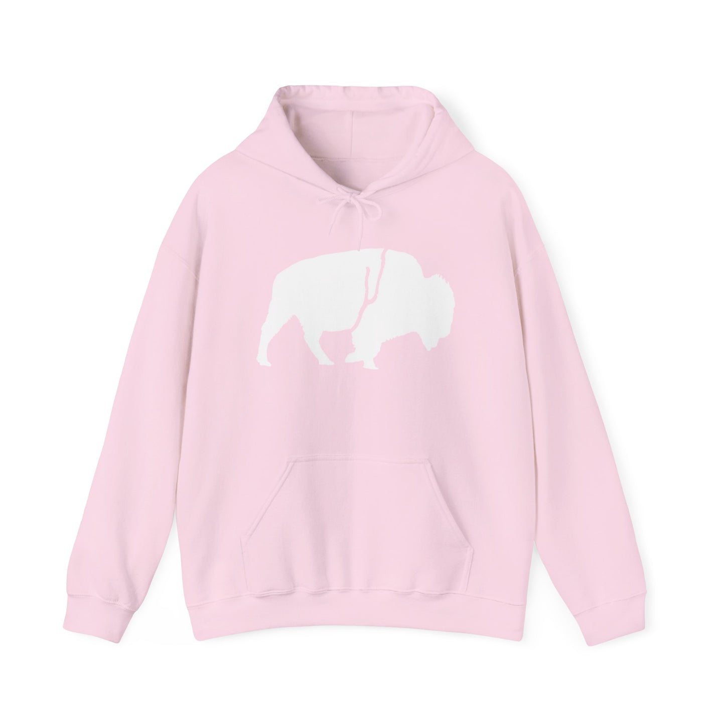 Copy of QKA Bills Backers White Standing Buffalo Hoodie