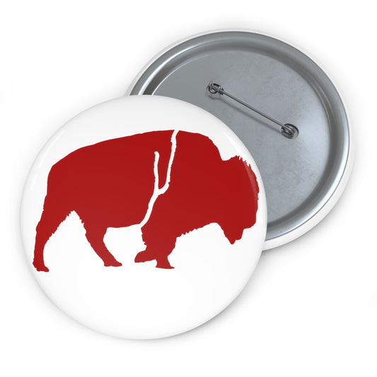 Pin Buttons Standing Buffalo Icon