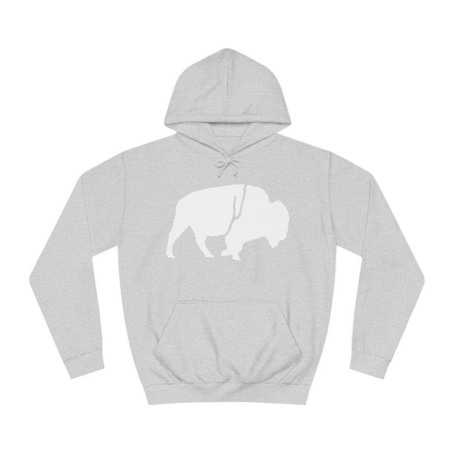 QKA Bills Backers White Standing Buffalo Classic Hoodie