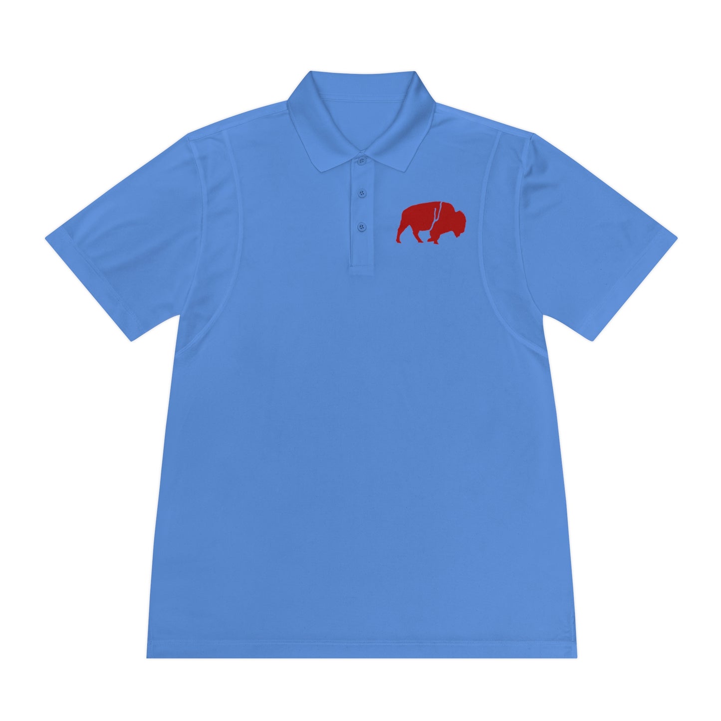 Men's Sport Polo Shirt with Buffalo Design - Casual Wear, Golf Shirt, Summer Collection, Outdoor Activity Shirt, Gift for Him