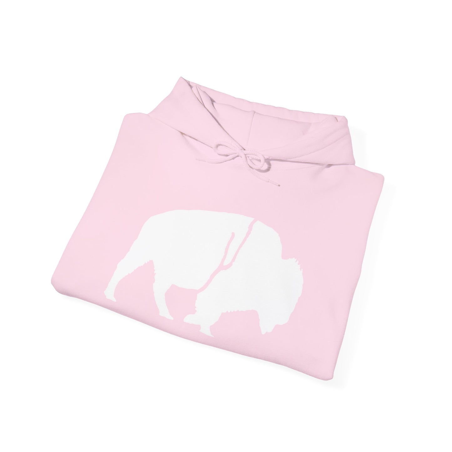 Copy of QKA Bills Backers White Standing Buffalo Hoodie
