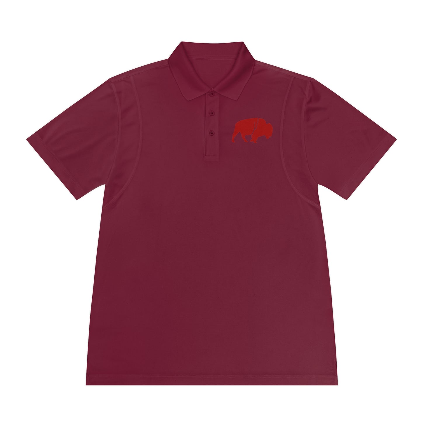 Men's Sport Polo Shirt with Buffalo Design - Casual Wear, Golf Shirt, Summer Collection, Outdoor Activity Shirt, Gift for Him