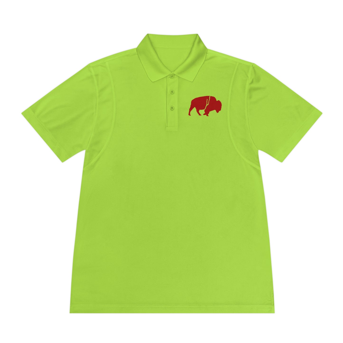 Men's Sport Polo Shirt with Buffalo Design - Casual Wear, Golf Shirt, Summer Collection, Outdoor Activity Shirt, Gift for Him