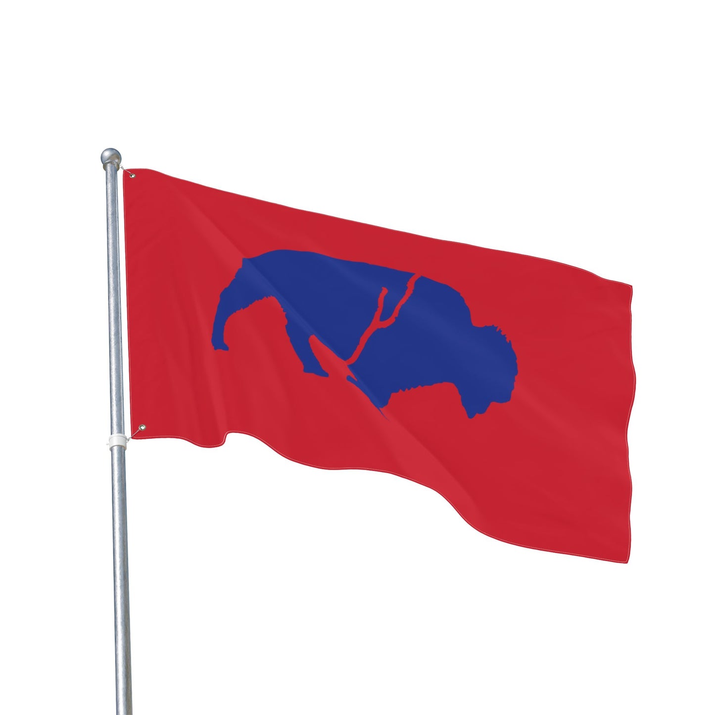 Vibrant Double Sided Flag, Outdoor Decor, Buffalo Art, Sports Fan Flag, Garden Banner, Home and Garden