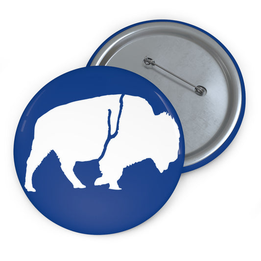 Pin Buttons Standing Buffalo Icon