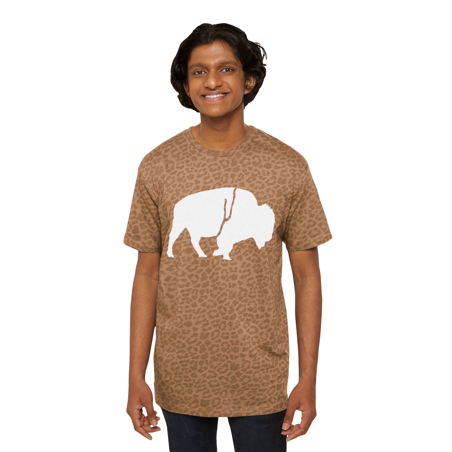 QKA Bills Backers White Standing Buffalo T-Shirt