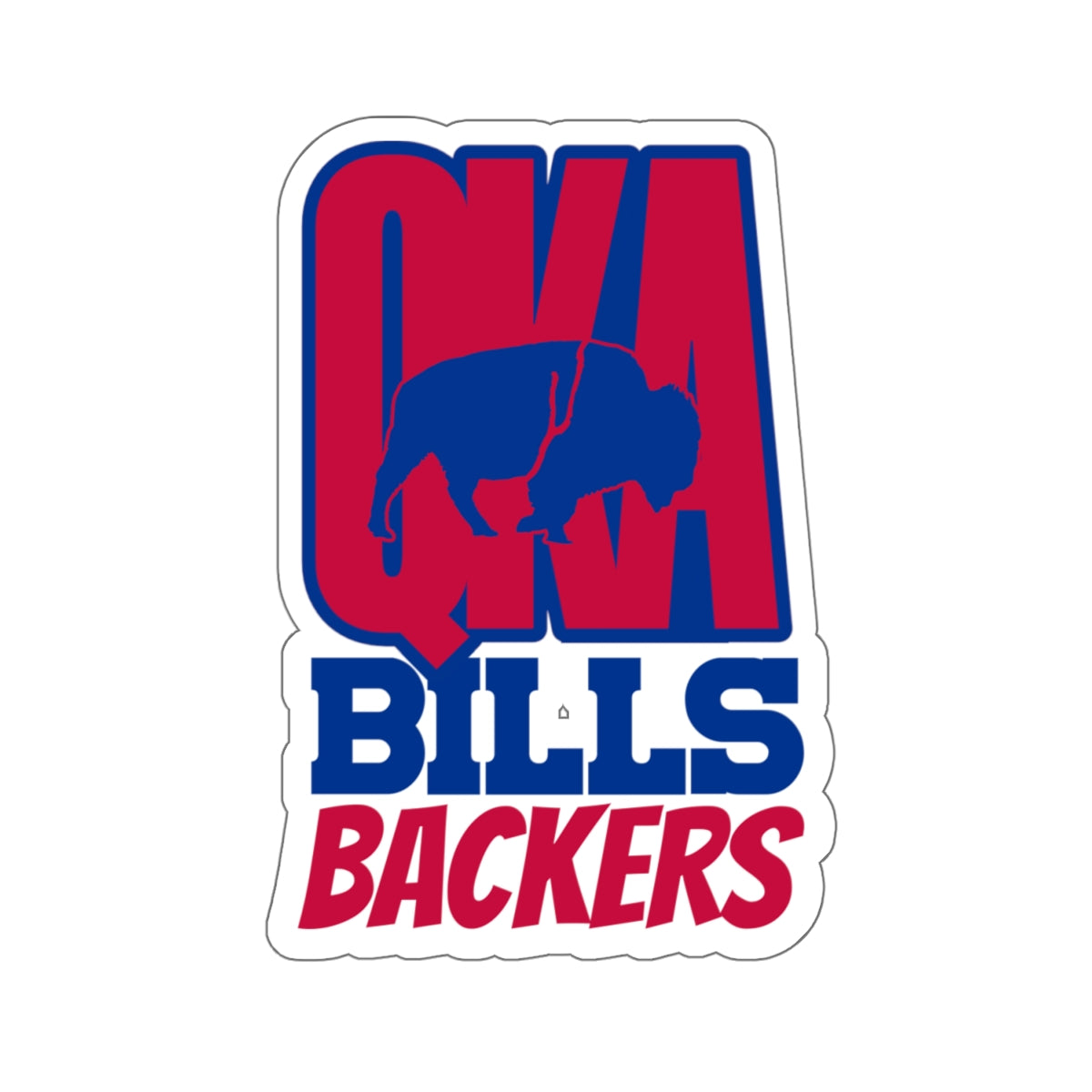 QKA Bills Backers Cutout Stickers