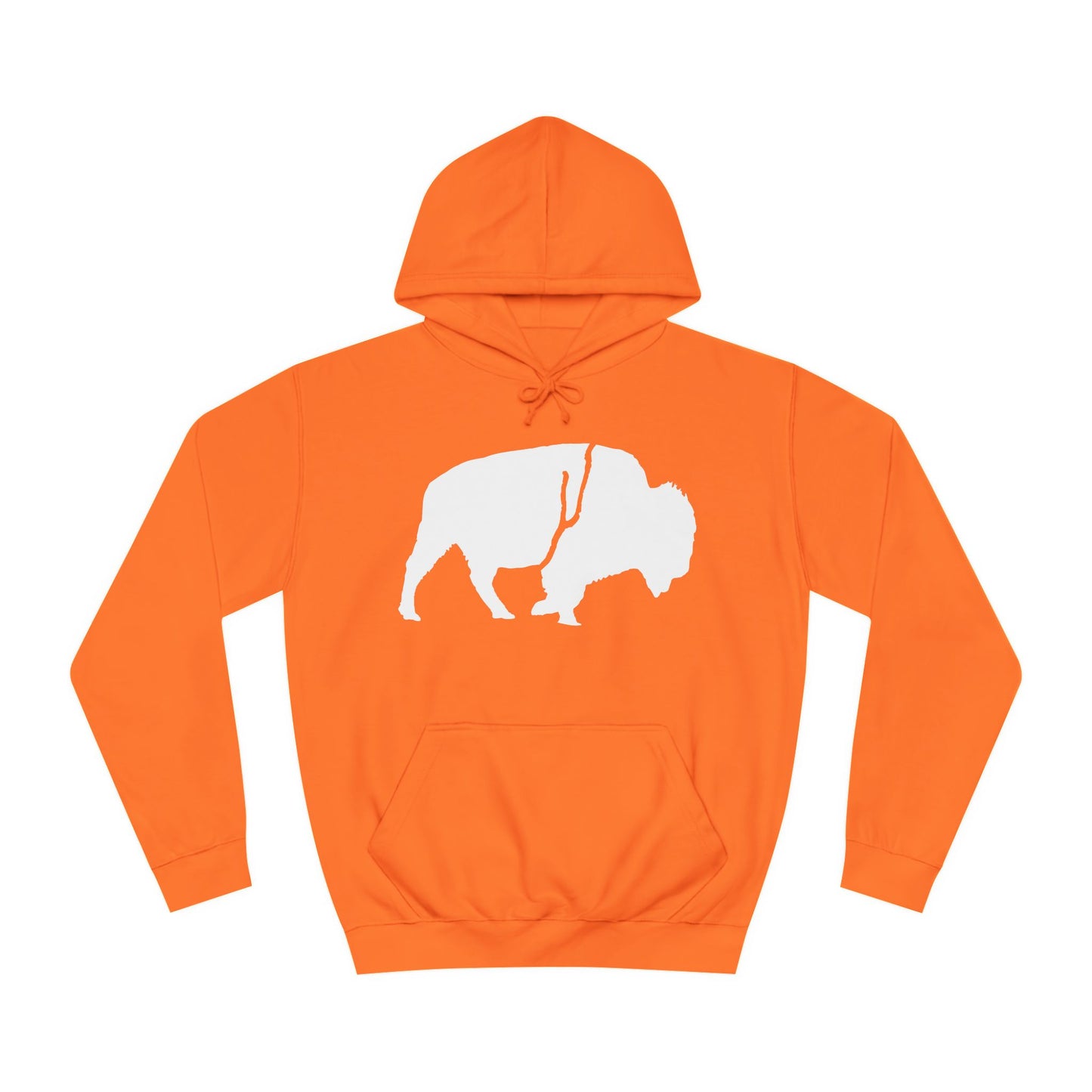 QKA Bills Backers White Standing Buffalo Classic Hoodie