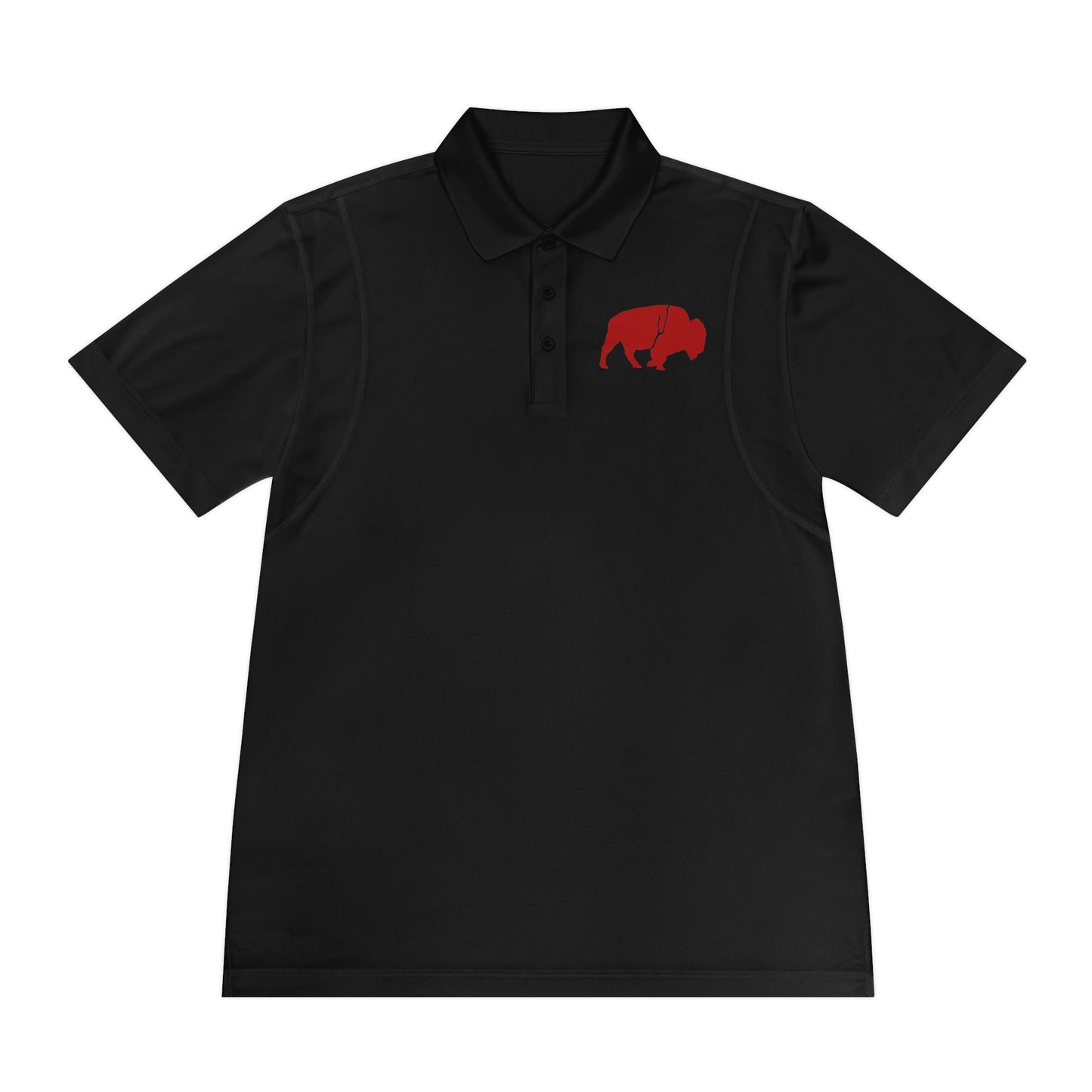 Men's Sport Polo Shirt with Buffalo Design - Casual Wear, Golf Shirt, Summer Collection, Outdoor Activity Shirt, Gift for Him