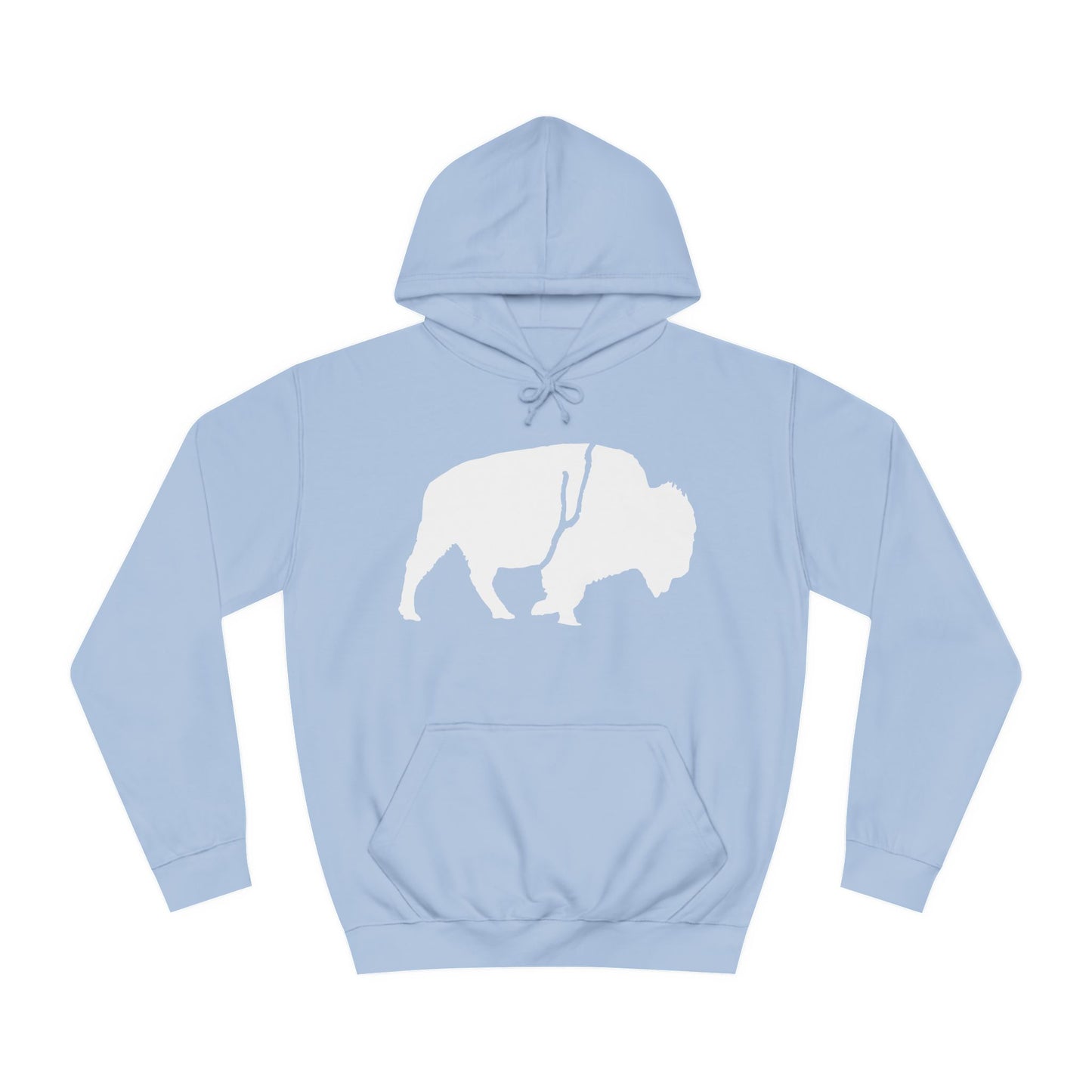 QKA Bills Backers White Standing Buffalo Classic Hoodie