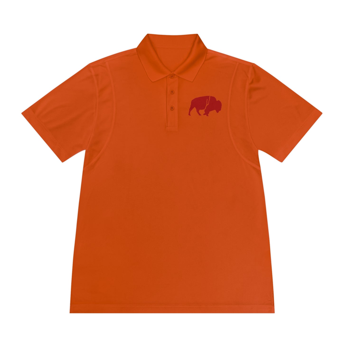 Men's Sport Polo Shirt with Buffalo Design - Casual Wear, Golf Shirt, Summer Collection, Outdoor Activity Shirt, Gift for Him