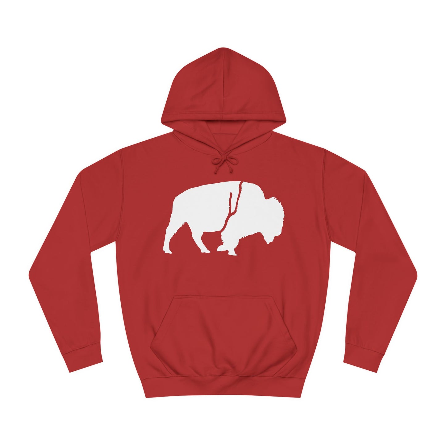 QKA Bills Backers White Standing Buffalo Classic Hoodie