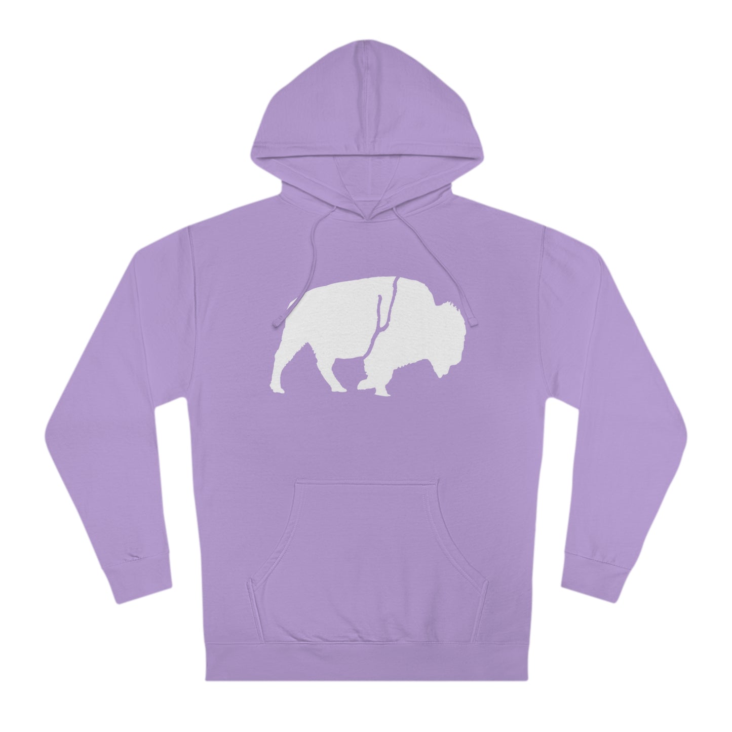 QKA Bills Backers White Standing Buffalo Hoodie