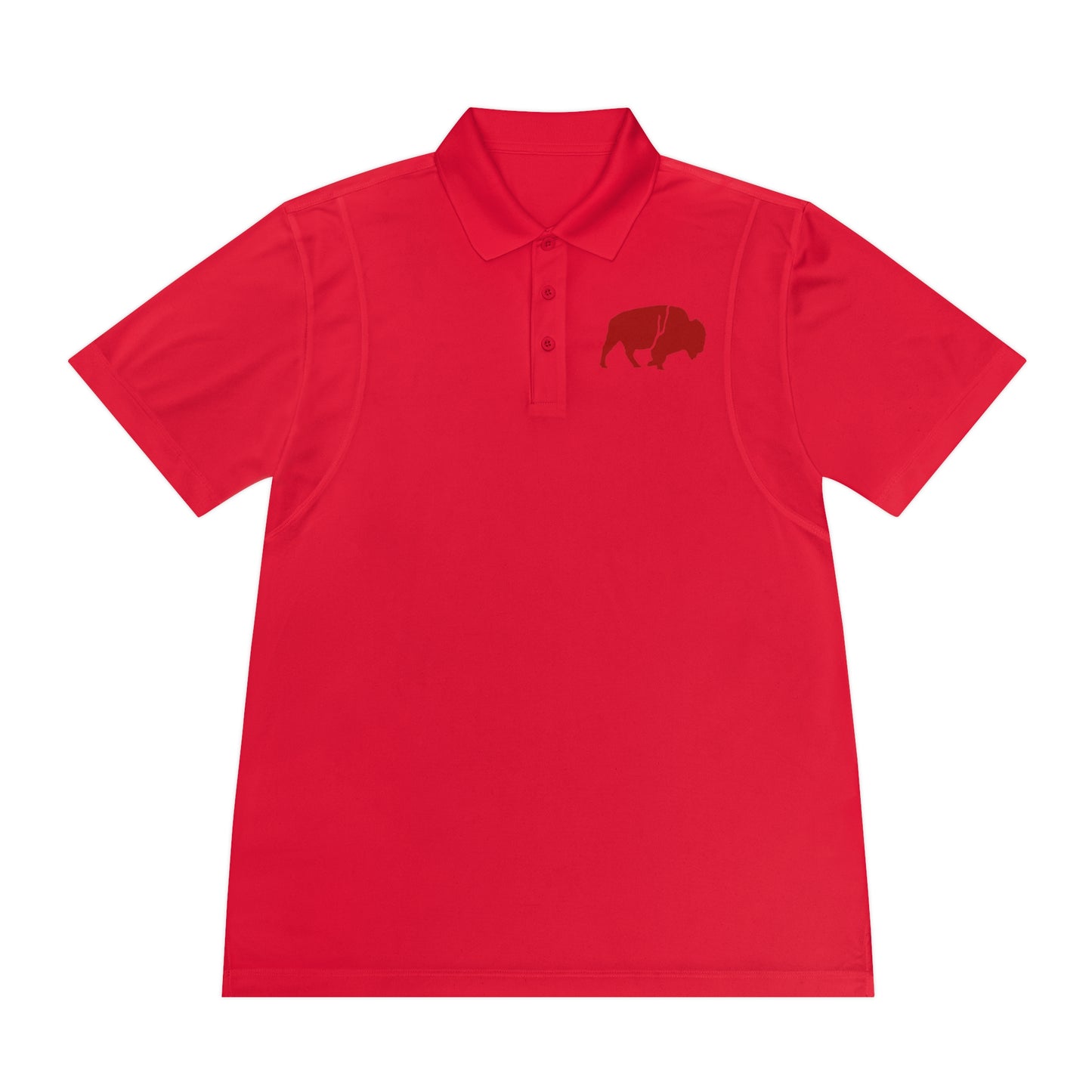 Men's Sport Polo Shirt with Buffalo Design - Casual Wear, Golf Shirt, Summer Collection, Outdoor Activity Shirt, Gift for Him