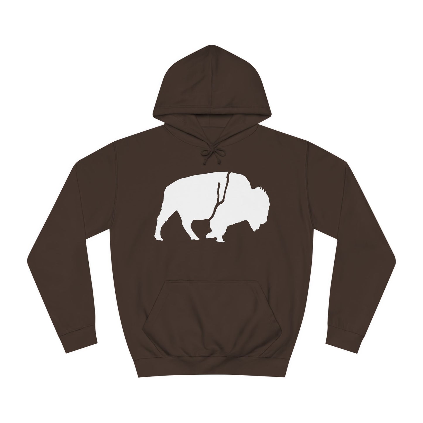 QKA Bills Backers White Standing Buffalo Classic Hoodie