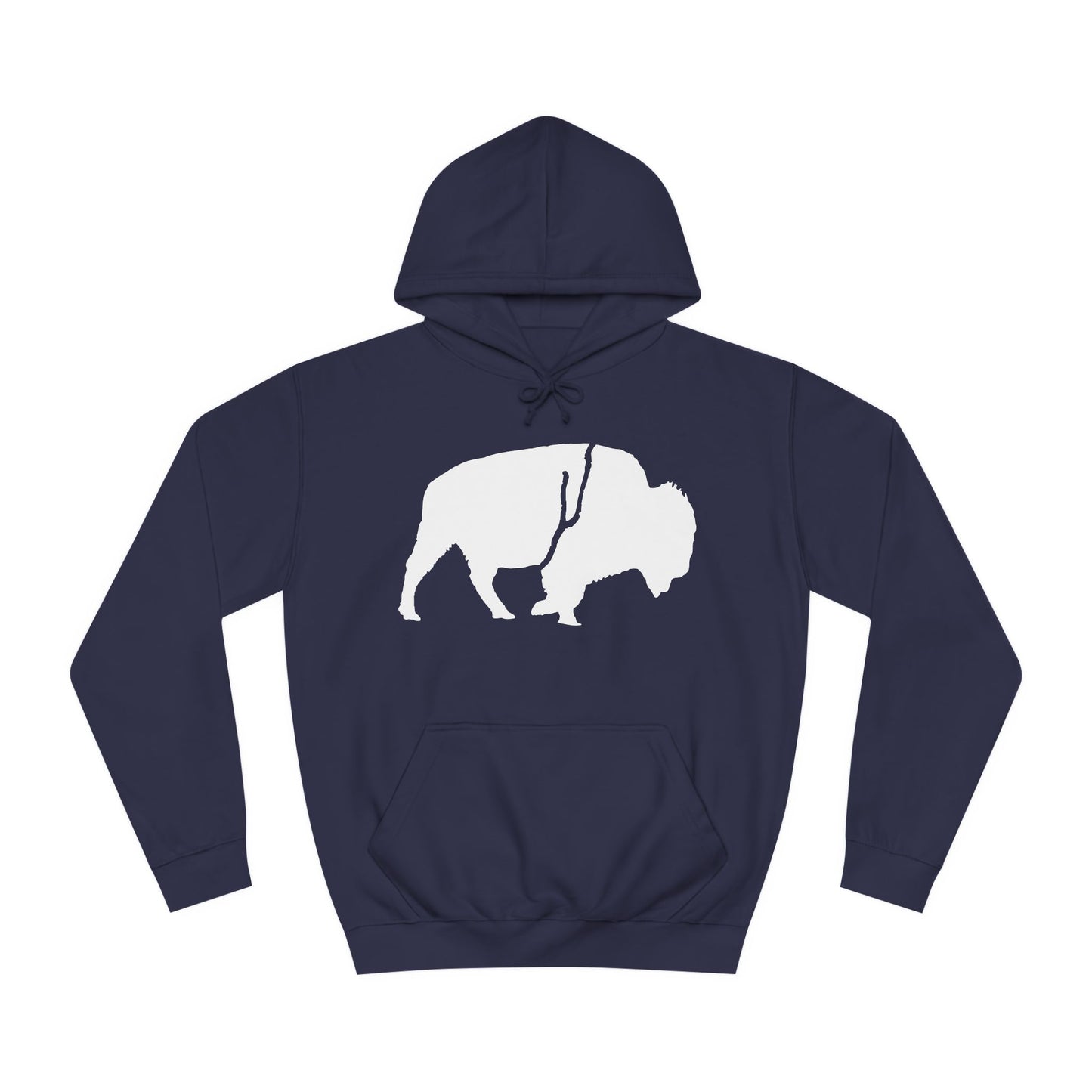 QKA Bills Backers White Standing Buffalo Classic Hoodie