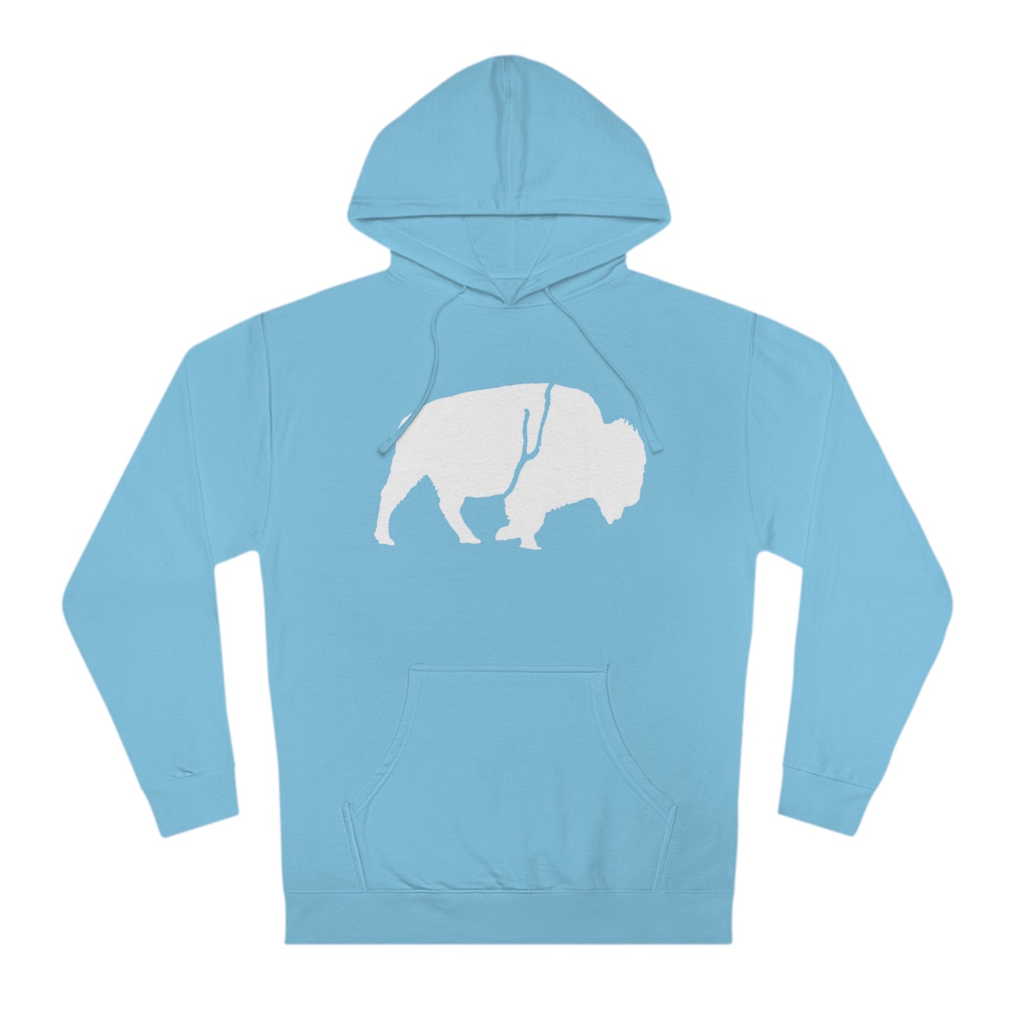 QKA Bills Backers White Standing Buffalo Hoodie