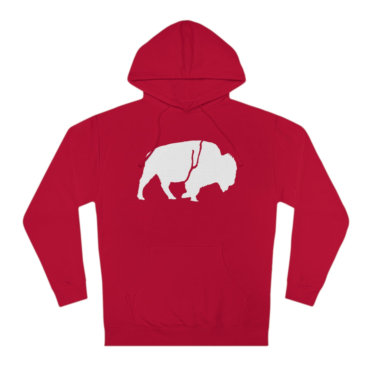 QKA Bills Backers White Standing Buffalo Hoodie