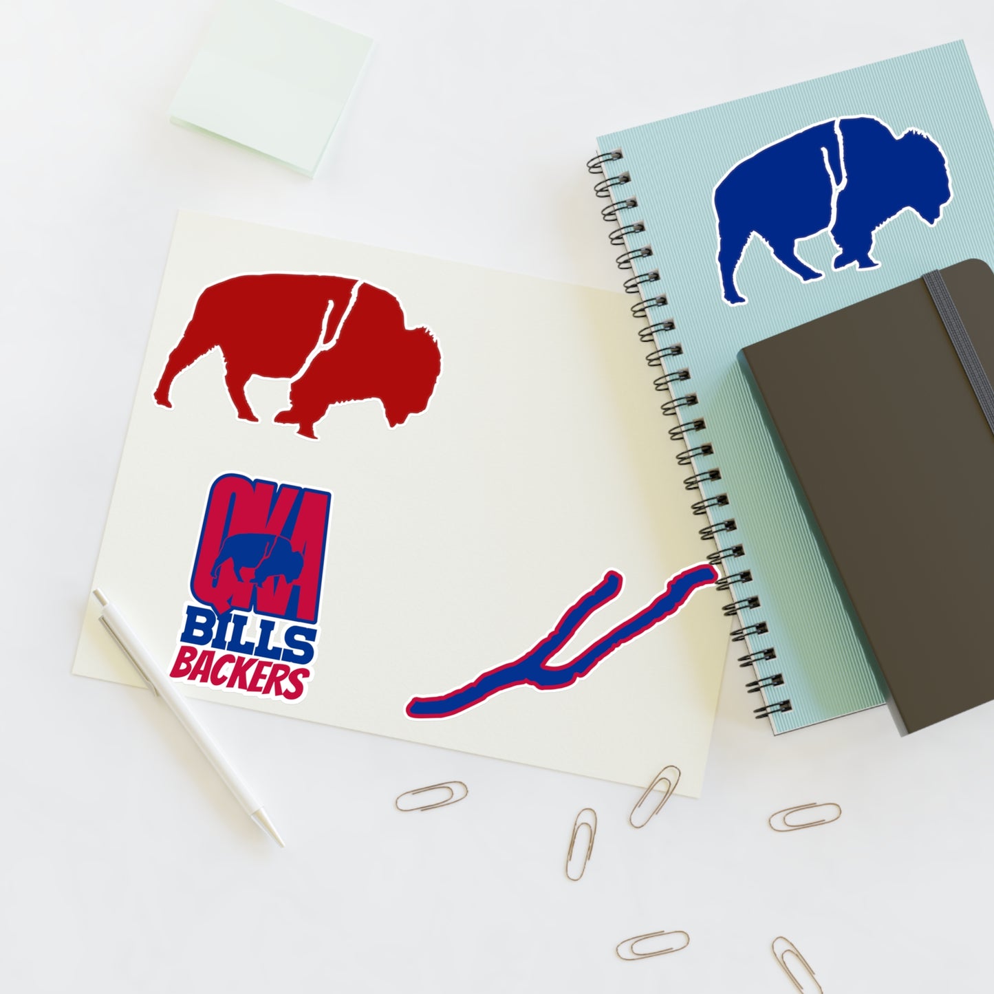 Sticker Sheets - The QKA Bills Backers Logo Collection
