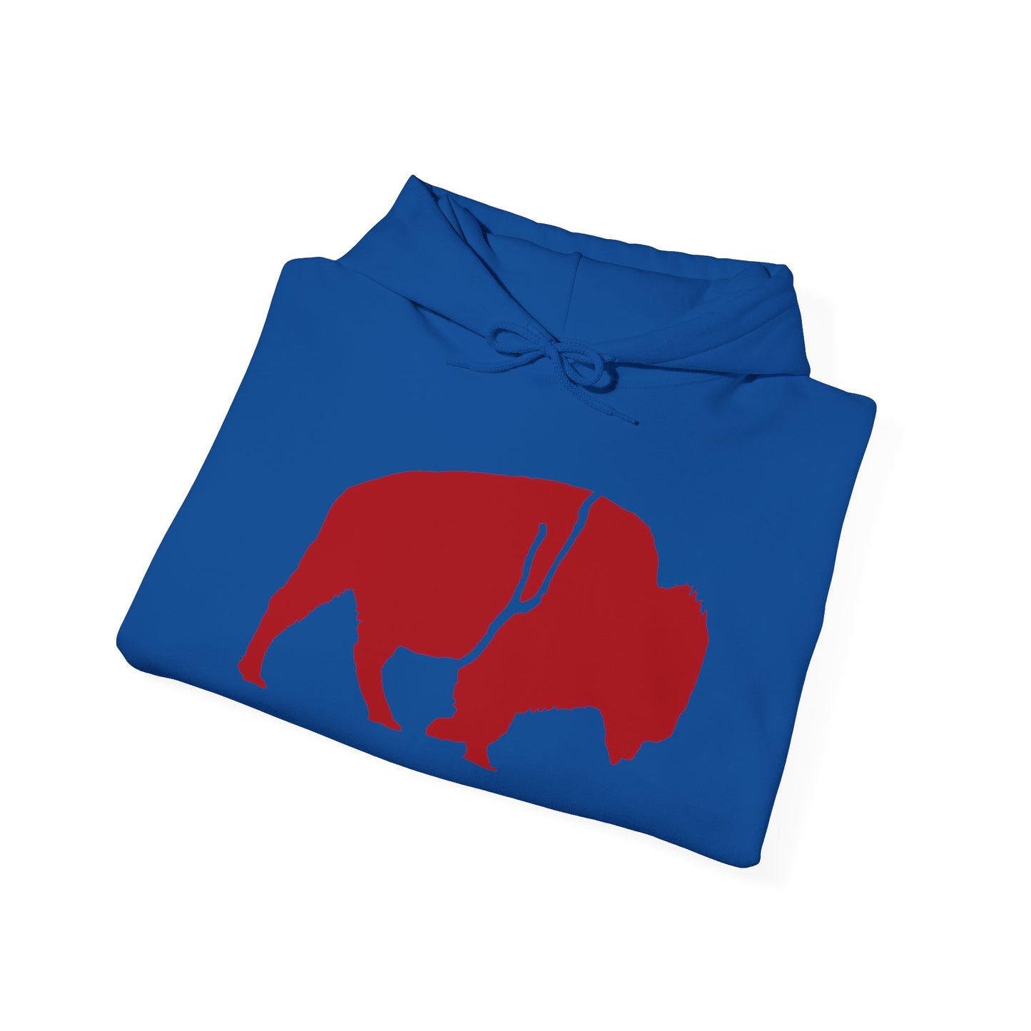 QKA Bills Backers Red Standing Buffalo Hoodie