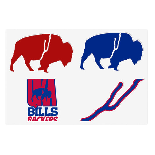 Sticker Sheets - The QKA Bills Backers Logo Collection