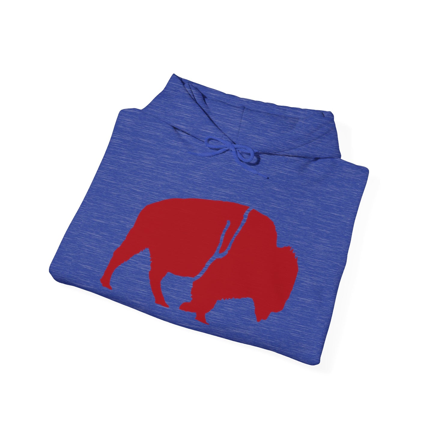 QKA Bills Backers Red Standing Buffalo Hoodie