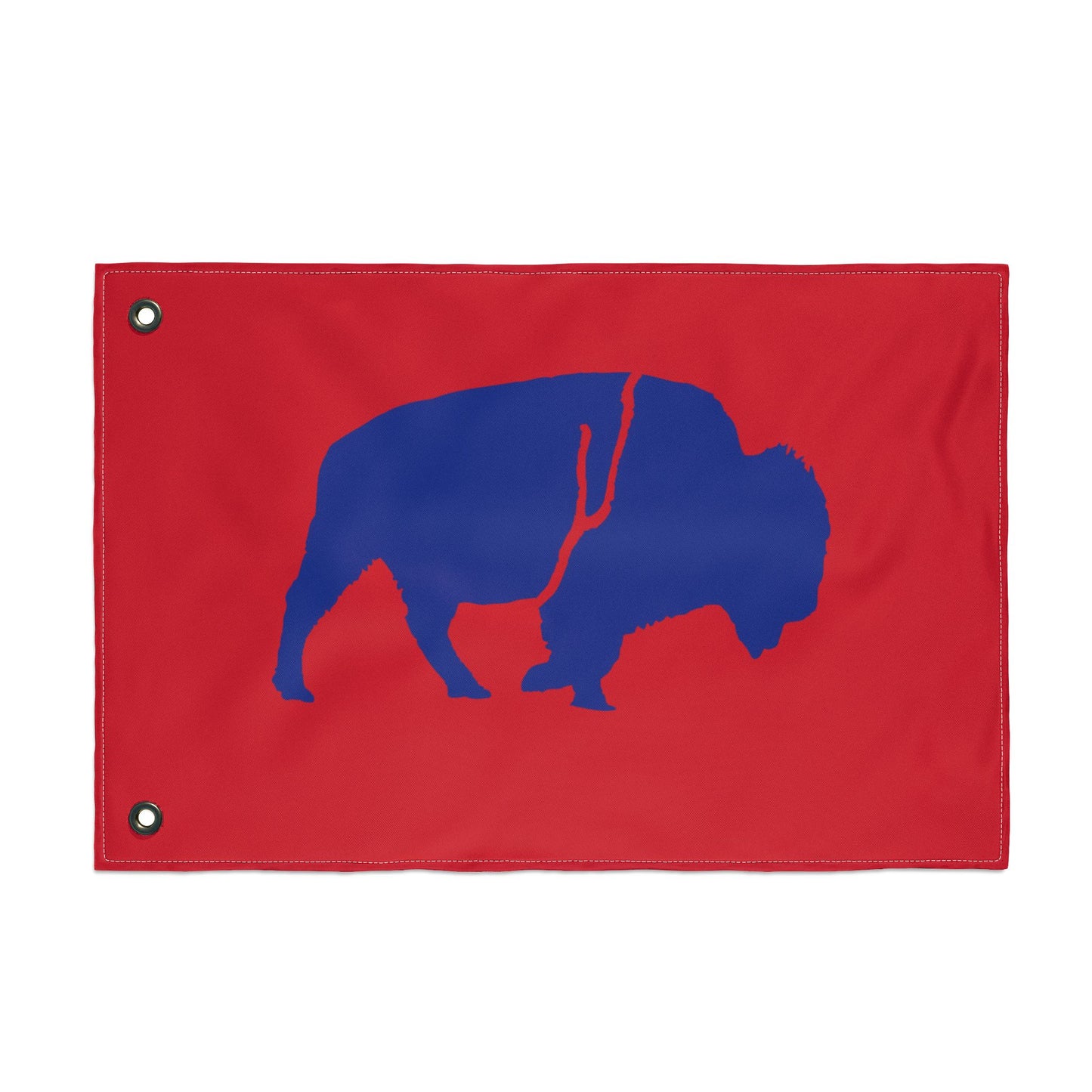 Vibrant Double Sided Flag, Outdoor Decor, Buffalo Art, Sports Fan Flag, Garden Banner, Home and Garden