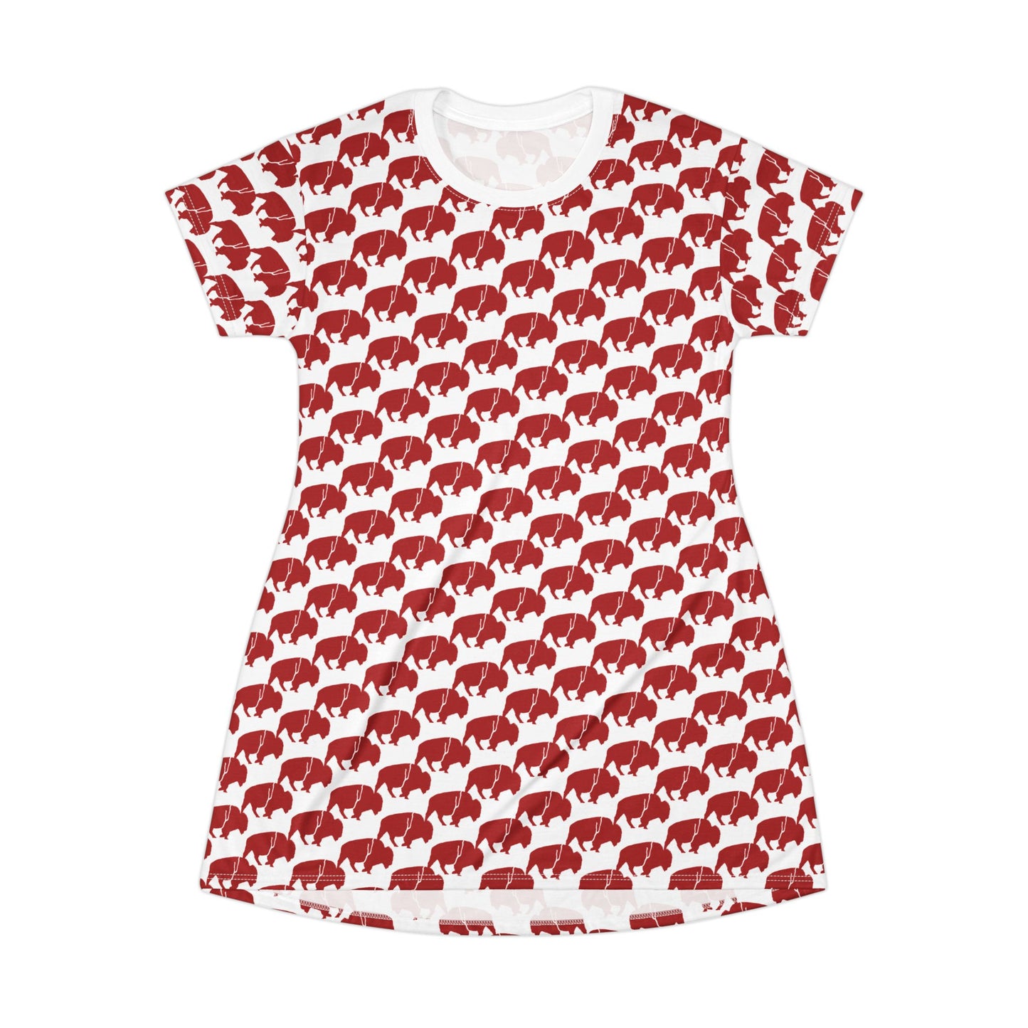 QKA Bills Backers T-Shirt Dress – Game Day Casual, Bills Mafia Style, Keuka Lake Fan Gear