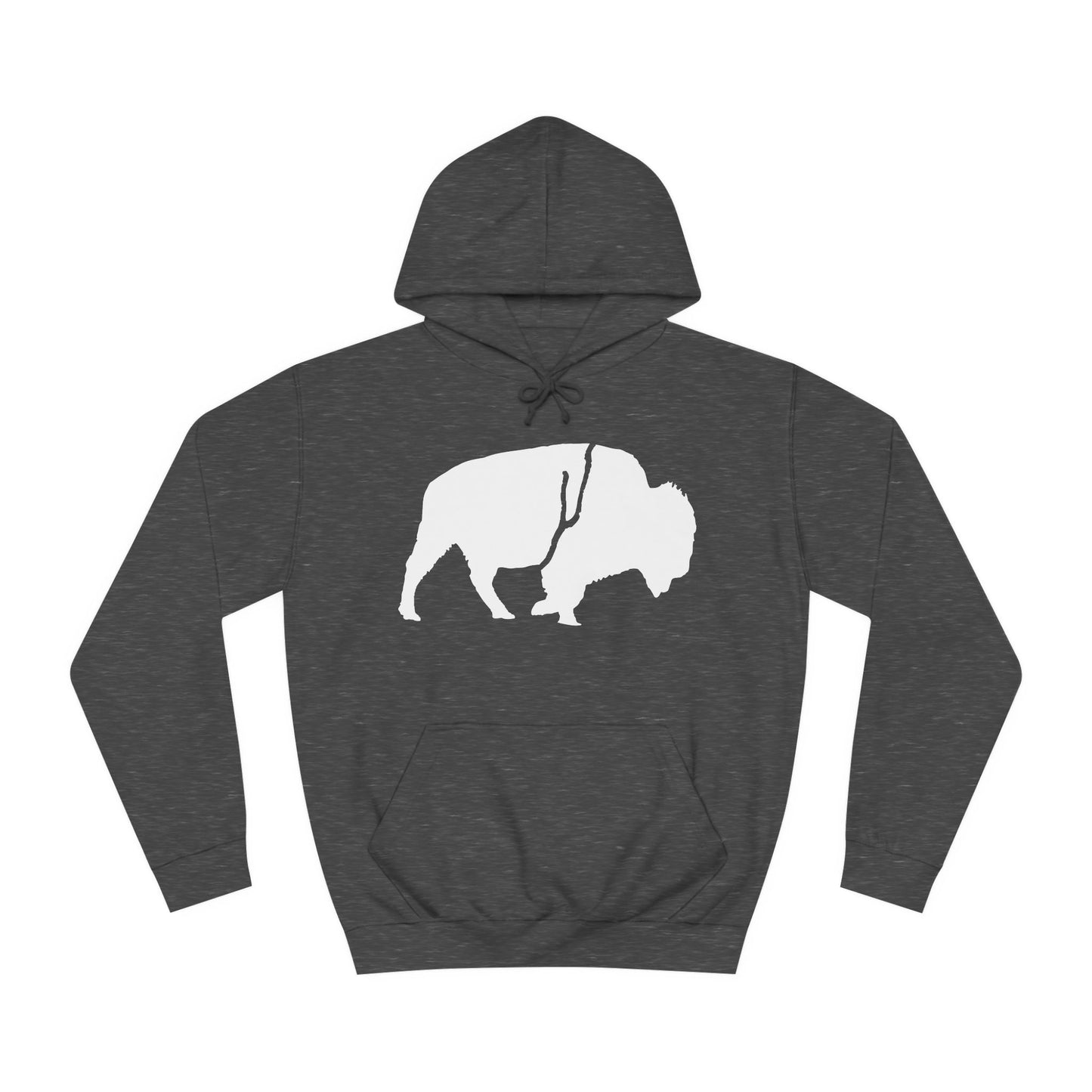 QKA Bills Backers White Standing Buffalo Classic Hoodie