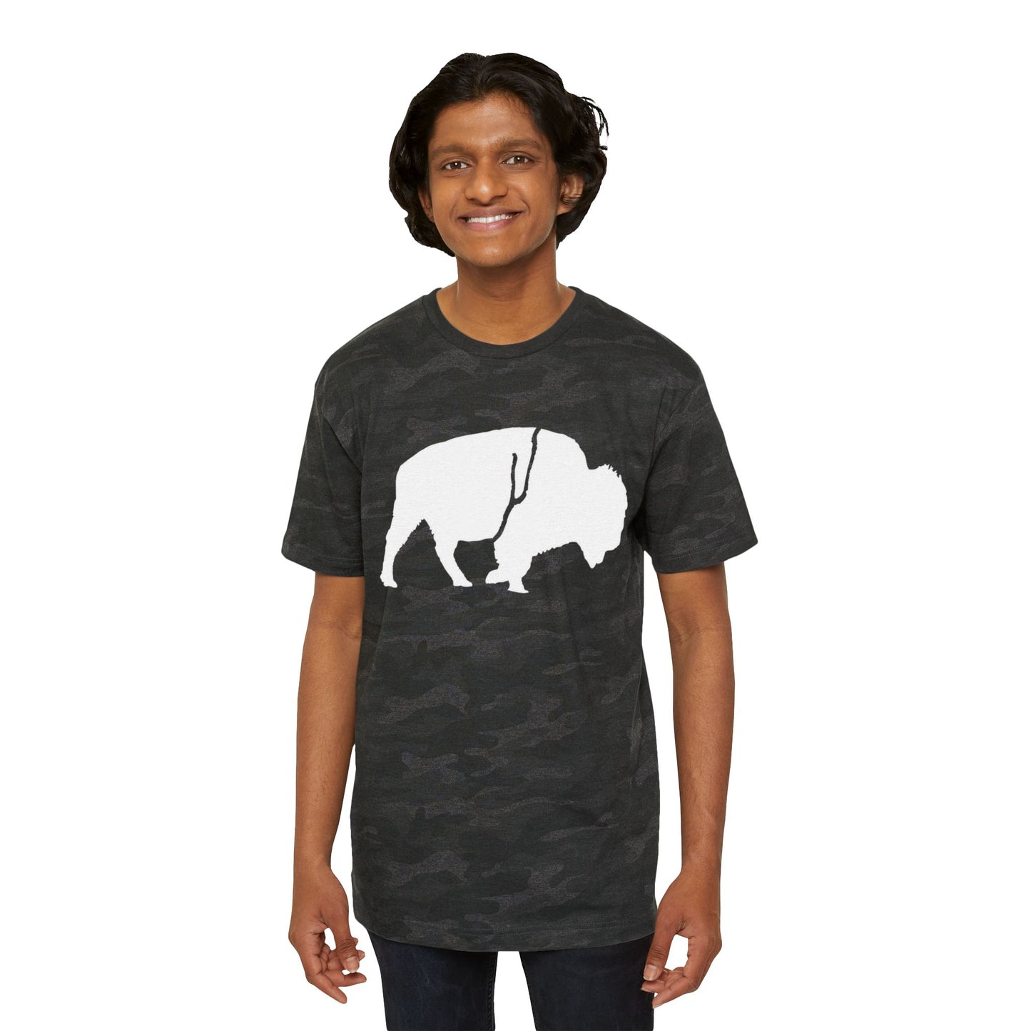QKA Bills Backers White Standing Buffalo T-Shirt
