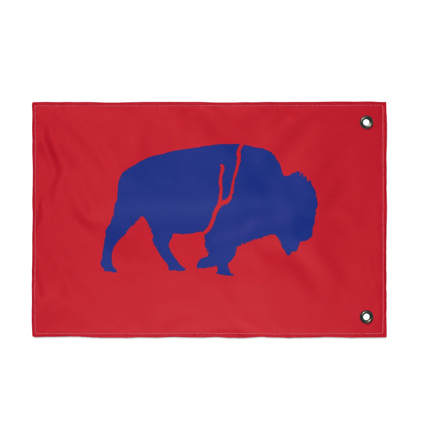 Vibrant Double Sided Flag, Outdoor Decor, Buffalo Art, Sports Fan Flag, Garden Banner, Home and Garden