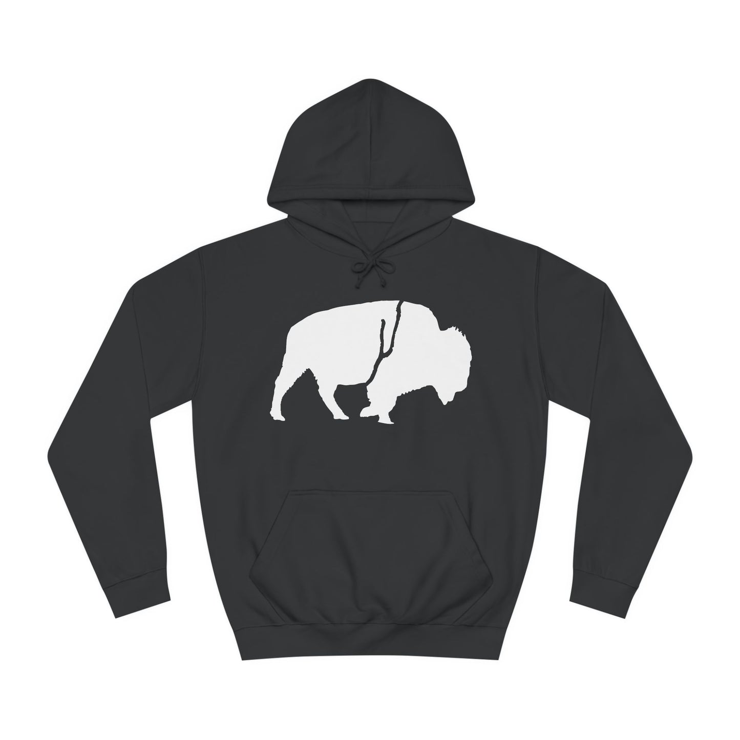 QKA Bills Backers White Standing Buffalo Classic Hoodie
