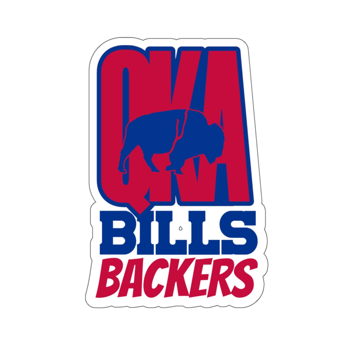 QKA Bills Backers Cutout Stickers