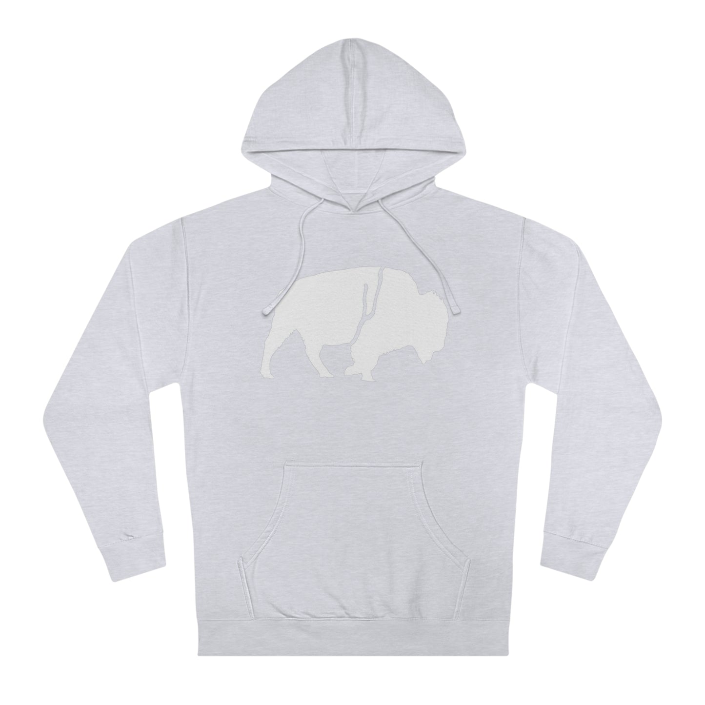 QKA Bills Backers White Standing Buffalo Hoodie
