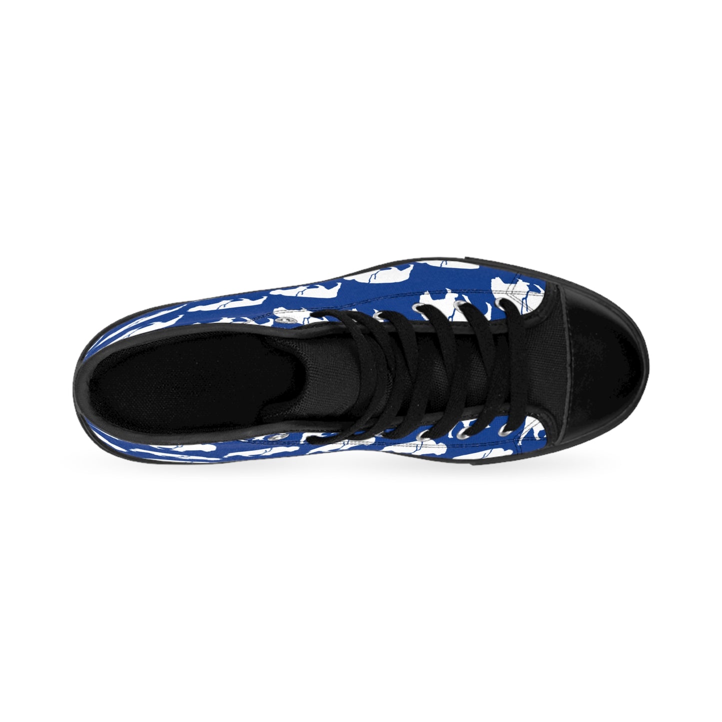 High-Top Sneakers - QKA Bills Backers White Standing Buffalo Design