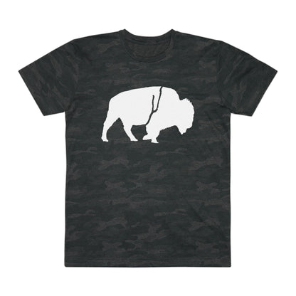 QKA Bills Backers White Standing Buffalo T-Shirt