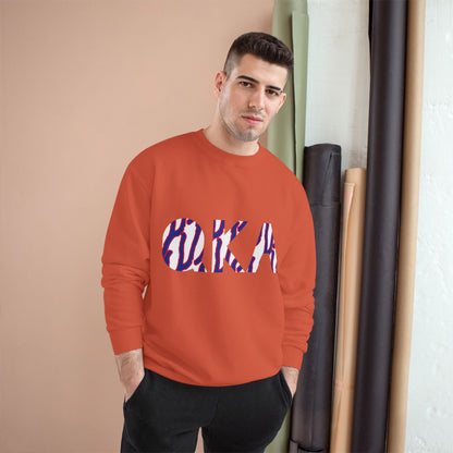 Stylish O.K.A. Champion Sweatshirt, Cozy Casual Wear, Gift for Friends, Ideal for Holidays, Summer Nights, Relaxation, Athleisure