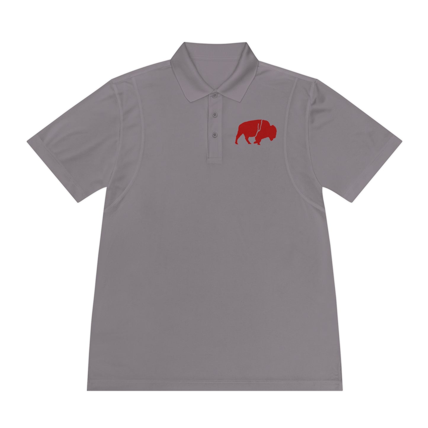 Men's Sport Polo Shirt with Buffalo Design - Casual Wear, Golf Shirt, Summer Collection, Outdoor Activity Shirt, Gift for Him