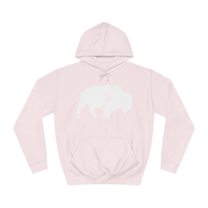 QKA Bills Backers White Standing Buffalo Classic Hoodie