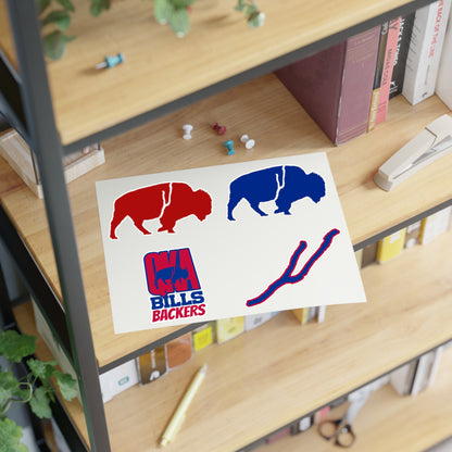 Sticker Sheets - The QKA Bills Backers Logo Collection