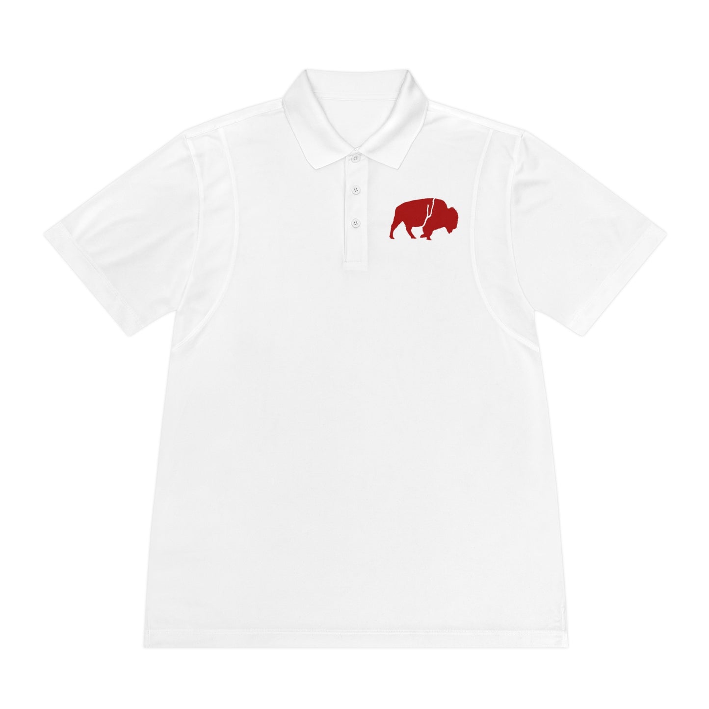 Men's Sport Polo Shirt with Buffalo Design - Casual Wear, Golf Shirt, Summer Collection, Outdoor Activity Shirt, Gift for Him